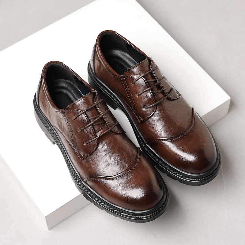캐주얼 비즈니스용 남성 가죽 신발, 다재다능하고 편안한 - Men Formal Wear Dress 리뷰 및 가격