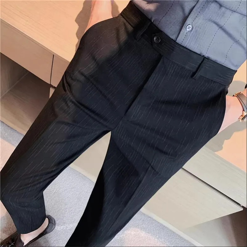 부티크 정장 정장 바지 남성 스트라이프 웨딩 드레스 바 - Men Formal Wear Dress 리뷰 및 가격
