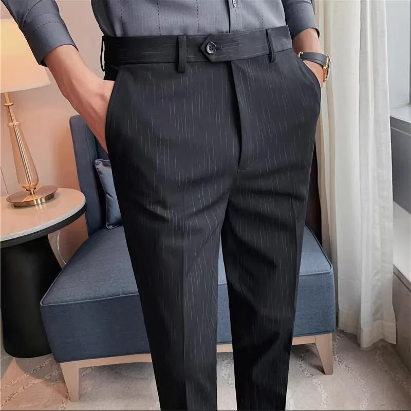 부티크 정장 정장 바지 남성 스트라이프 웨딩 드레스 바 - Men Formal Wear Dress 리뷰 및 가격