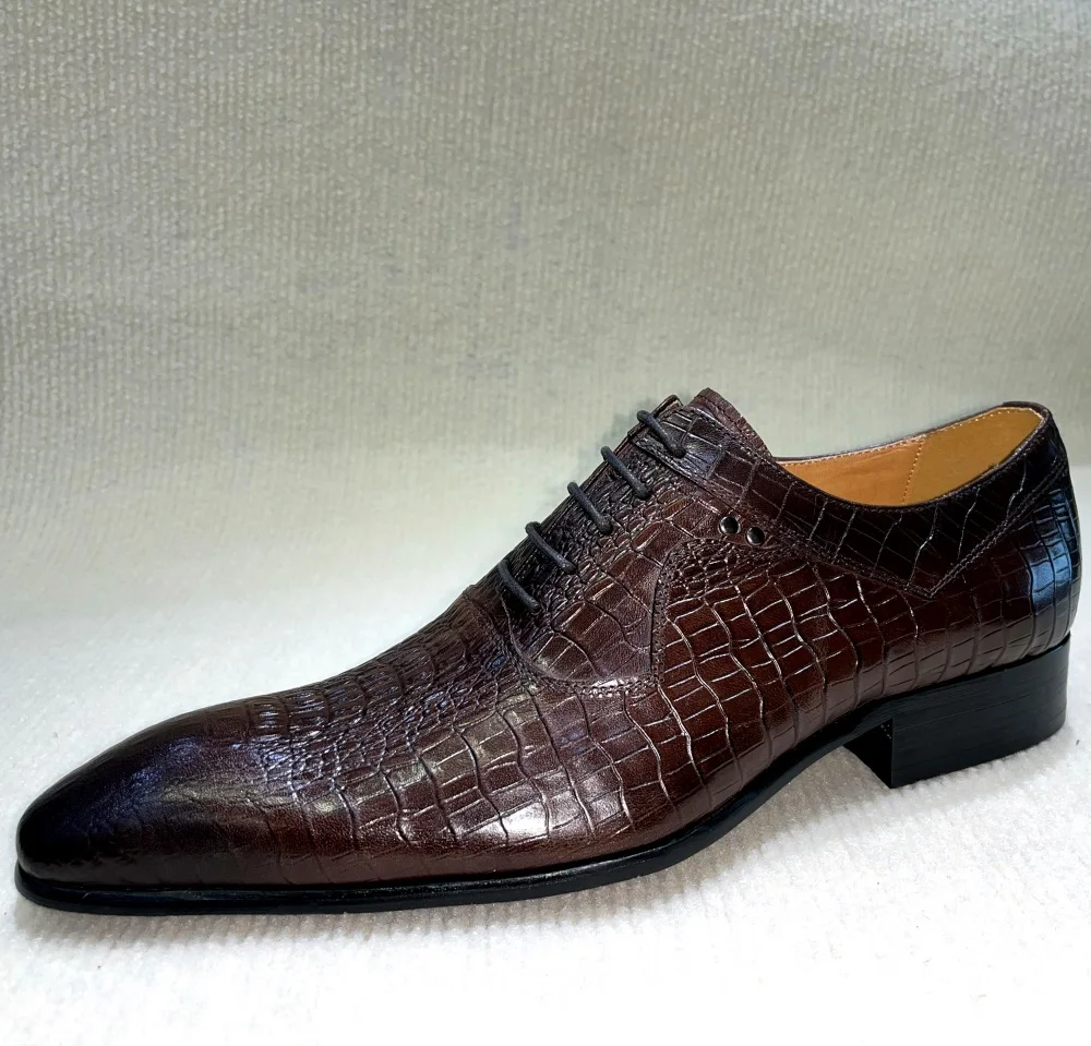 이탈리아 럭셔리 남성 지적 발가락 옥스포드 신발 블랙  - Men Formal Wear Dress 리뷰 및 가격