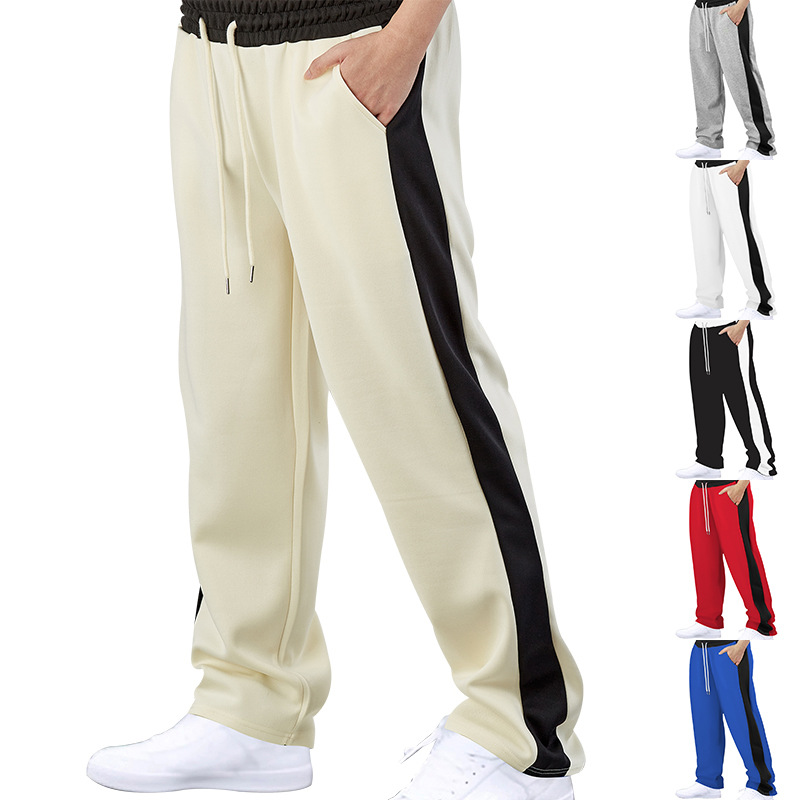 남성 와이드 팬츠 - 깔끔한 핏 - 블랙 솔리드 컬러  - Men'S Style Formal Wear 리뷰 및 가격