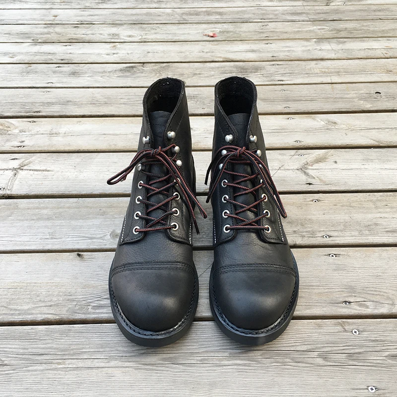새로운 남성 신발 명품 브랜드 빈티지 남성 부츠 소가죽 - Mens Formal 리뷰 및 가격