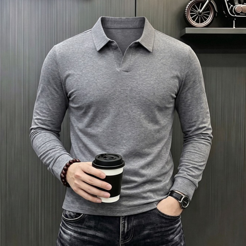 남성 비즈니스 캐주얼 긴팔 티셔츠 봄 가을 편안하고 통 - Mens Formal 리뷰 및 가격