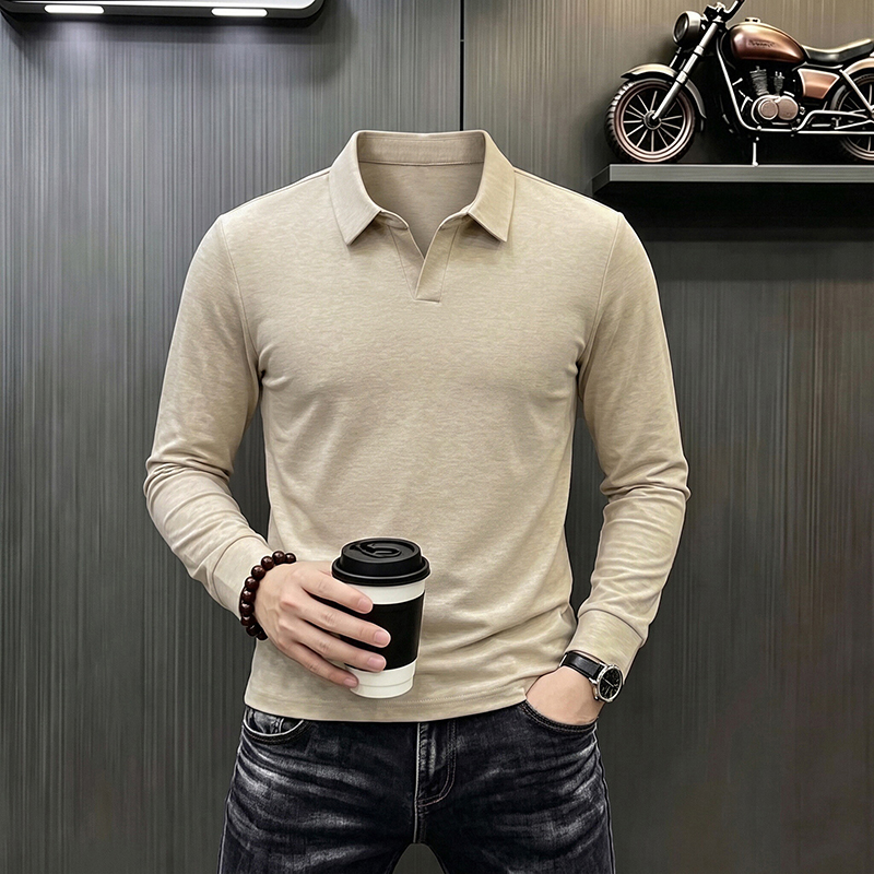 남성 비즈니스 캐주얼 긴팔 티셔츠 봄 가을 편안하고 통 - Mens Formal 리뷰 및 가격