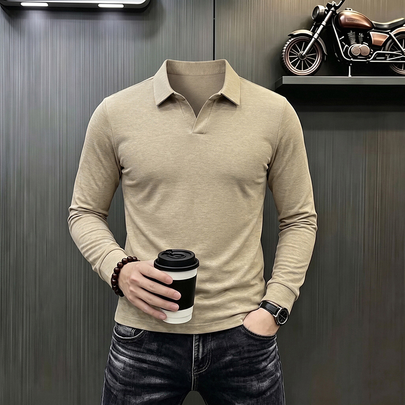남성 비즈니스 캐주얼 긴팔 티셔츠 봄 가을 편안하고 통 - Mens Formal 리뷰 및 가격