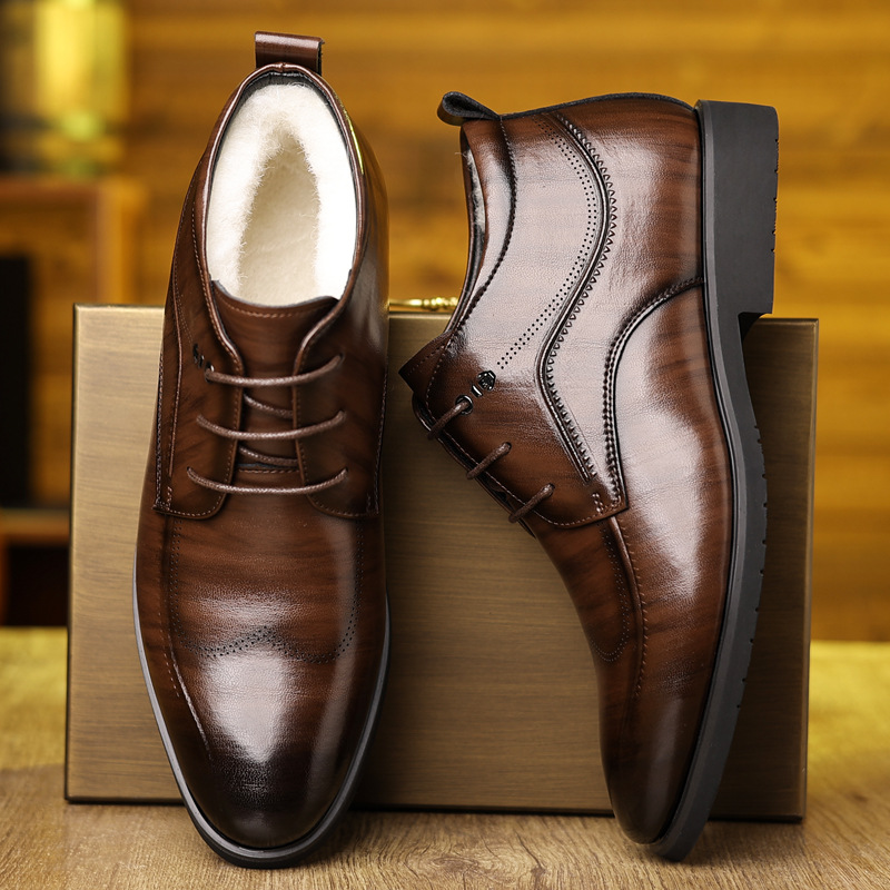 남성용 벨벳 가죽 신발, 두꺼운 비즈니스 포멀웨어, 중 - Men'S Style Formal Wear 리뷰 및 가격