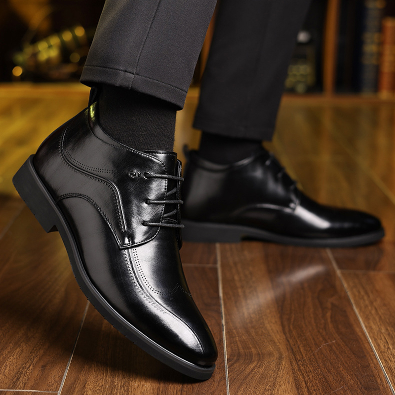 남성용 벨벳 가죽 신발, 두꺼운 비즈니스 포멀웨어, 중 - Men'S Style Formal Wear 리뷰 및 가격