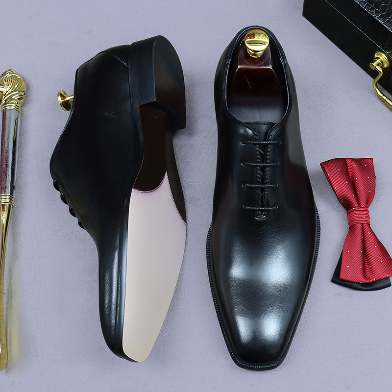 디자이너 정품 가죽 남성 Wholecut 옥스포드 신발 - Men Formal Wear Dress 리뷰 및 가격